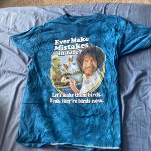 bob ross graphic tee